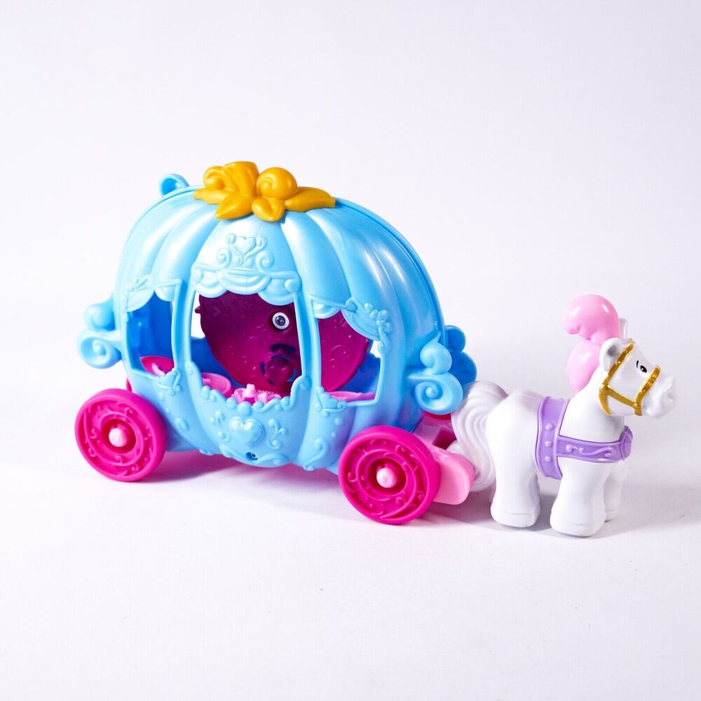 Disney Little People Princess Cinderella’s Dancing Carriage Toy Car Vehicle Blue